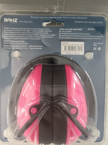 Banz ear defenders - banz, pink